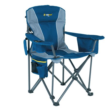 OZtrail Titan Camping Arm Chair Blue 250kg Daily Sale Shop