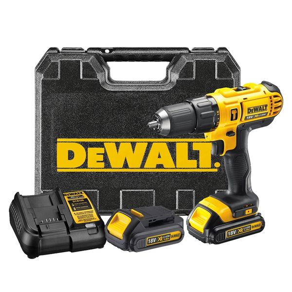 Dewalt Cordless Drilling Machine With Three Batteries And A Charger