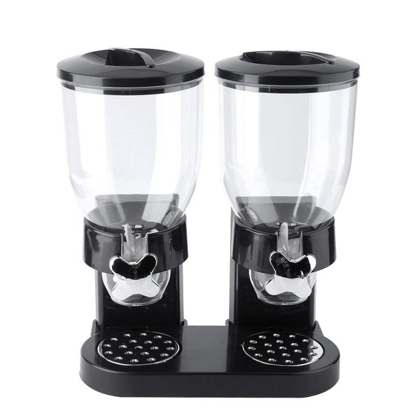 Double Cereal Dispenser - Black