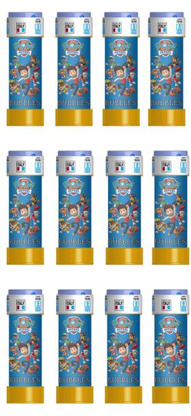 Paw Patrol Bubbles - 60ml (12 Pack)