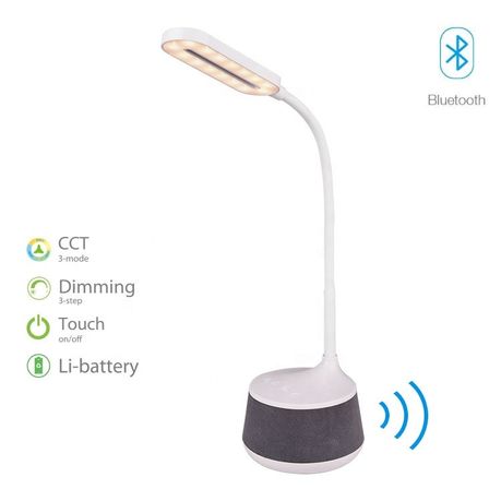 Bedside lamp best sale with bluetooth speaker