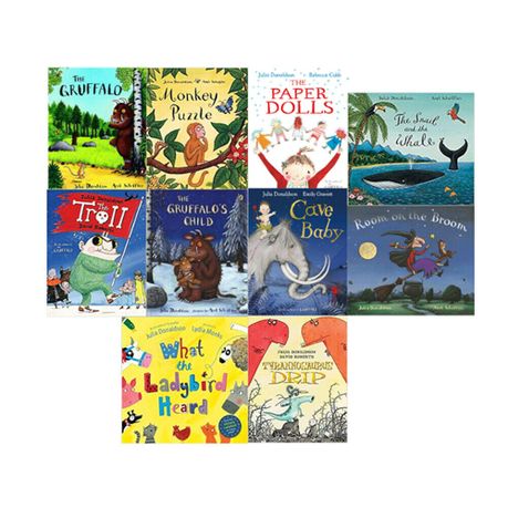 Julia Donaldson Story Collection 10 Picture Books Age 5-7 Paperback ...