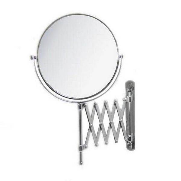Extendable 2-Sided 8" Rotating Bathroom Mirror And Makeup Mirror