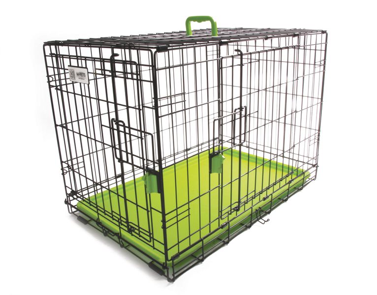 M-Pets Voyager Wire Crate Medium - Green