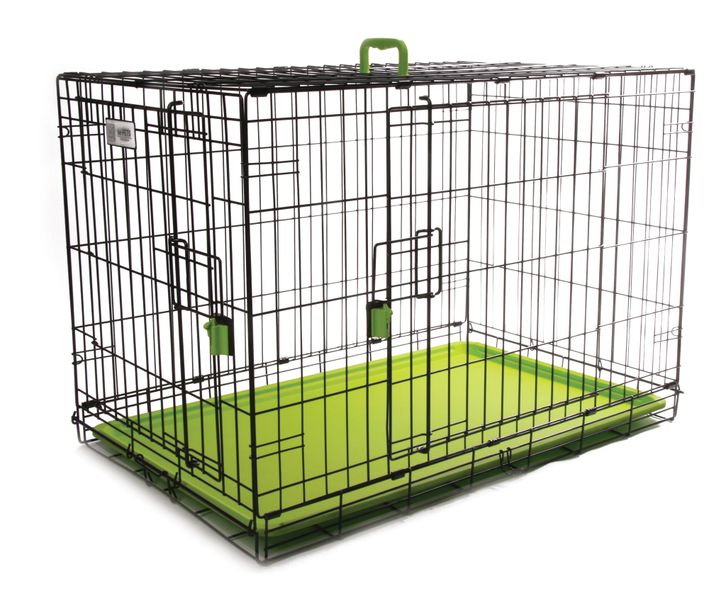 M-Pets Voyager Wire Crate Large - Green
