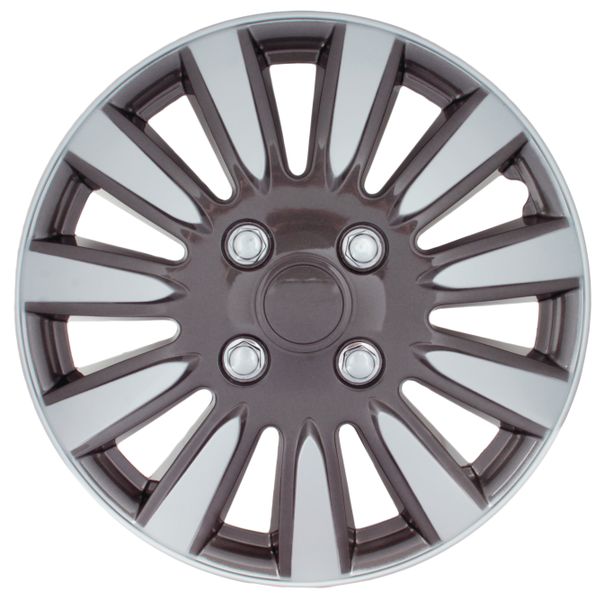 14 Inch Wheel Cover Set - Silver and Charcoal