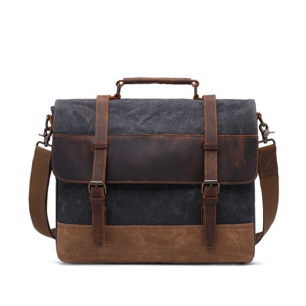 The Jozi, Leather - Canvas Laptop Bag
