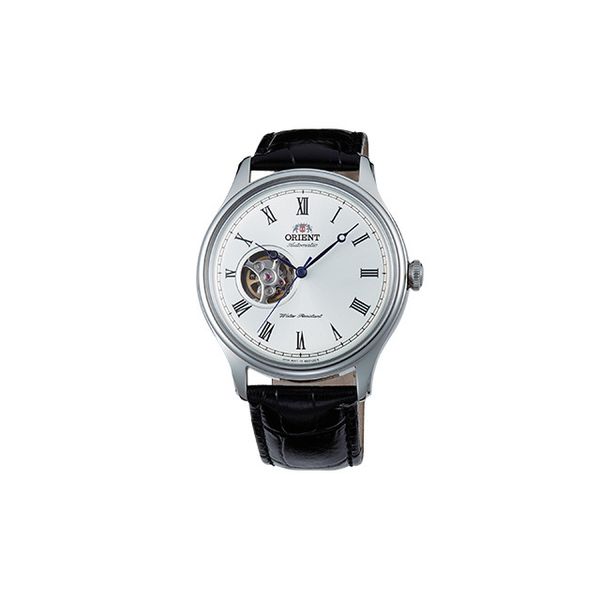 Orient Open Heart Automatic Men Watch - Black &amp; White
