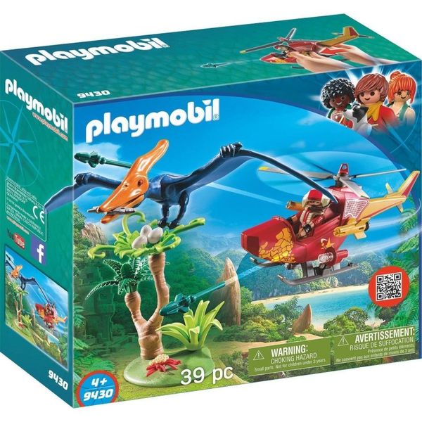 Playmobil Adventure Copter with Pterodactyl 9430 - 4+ Years