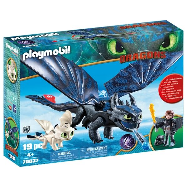 Playmobil Dragons Hiccup and Toothless with Baby Dragon 70037 | 4+ Years