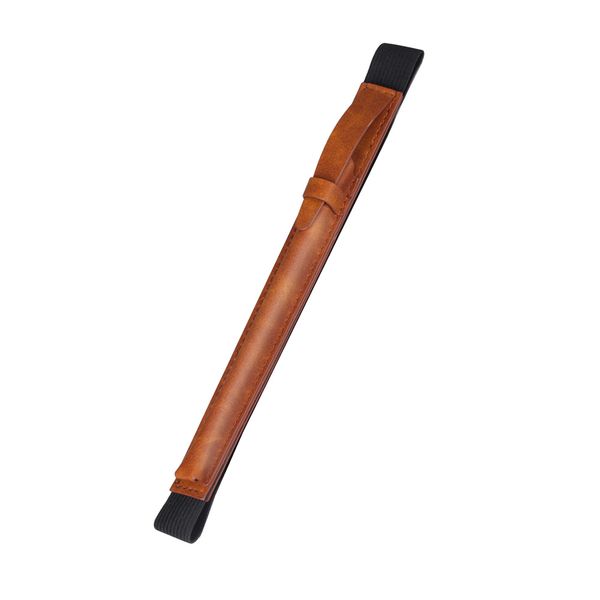 Elastic Pocket Sleeve Detachable Holder Case for Apple Pencil-Brown