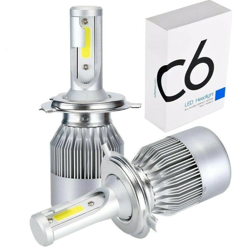 H4 C6 Led Headlight Bulb HID Kit All In One Compact Design Shop Today