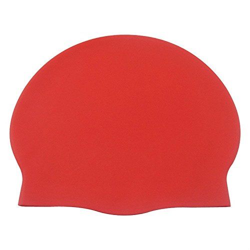 EZ-Life Senior Silicone Swimming Cap - Red