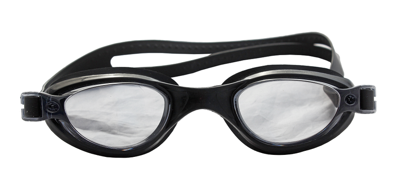 PVC Senior Swimming Goggles - Black