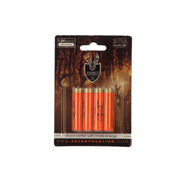 Energy hunting alkaline packs 4 aaa battery