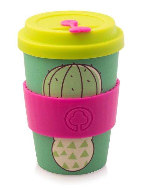 Bamboo Eco Cup - 400ml Cactus