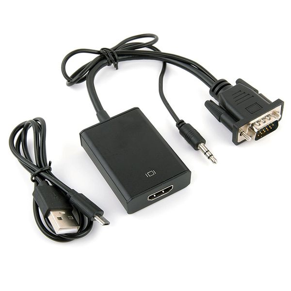 VGA Male To HDMI Female Converter 1080p Full HD