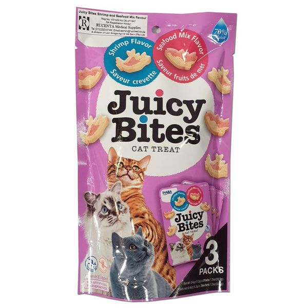 Juicy Bites Cat Treat- Shrimp &amp; Seafood Mix Flavour