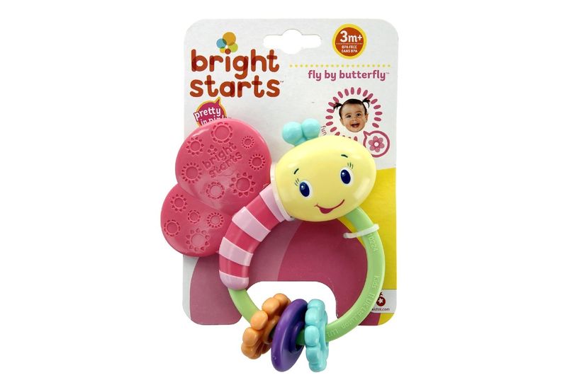 Bright Starts - Pretty in Pink Fly By Butterfly Rattle