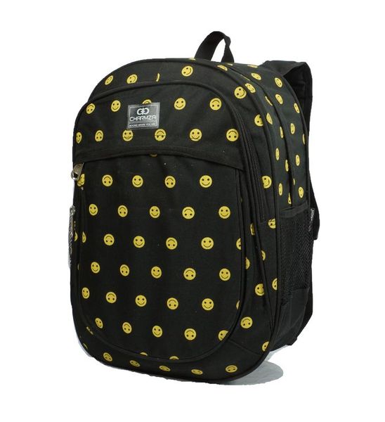 Emoji School Backpack Smile 20L - Black