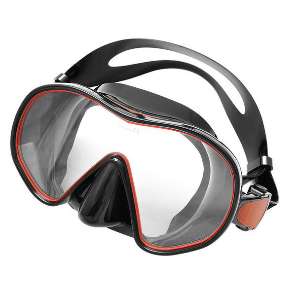 Saekodive Frameless Silicone Mask - Snr - Black &amp; Red