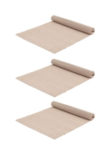 3 x Non Slip Mats.Cream