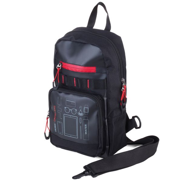 TROIKA Backpack Bag Crossbody CROSS BAG Black/Red