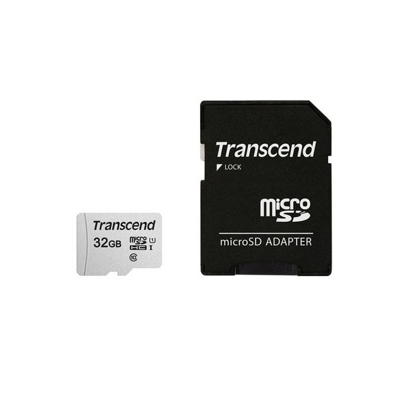 Transcend 32GB 300S microSD Card with SD Card Adaptor