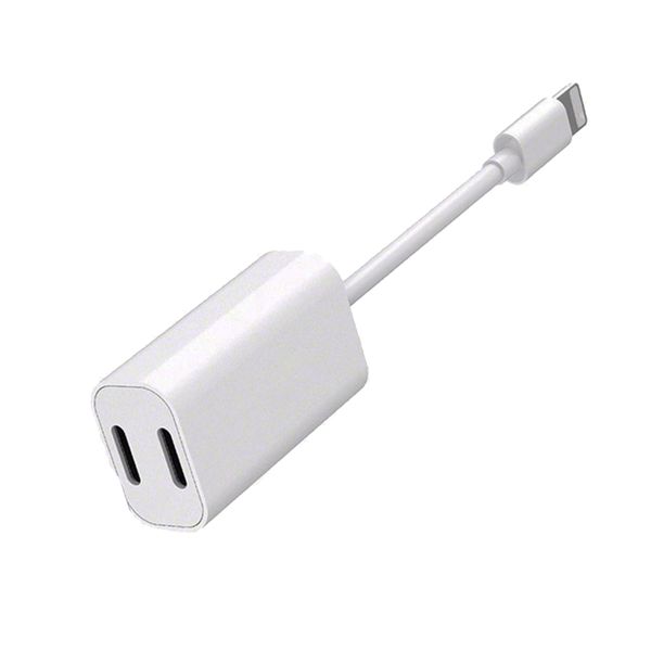 2 in 1 Headphone Jack Aux Audio &amp; Charger Adapter Cable Connector