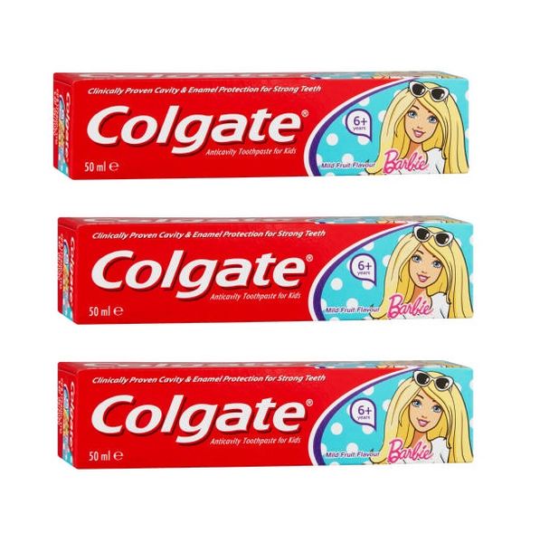 Colgate - Junior Anticavity Toothpaste Barbie (3 x 50ml)
