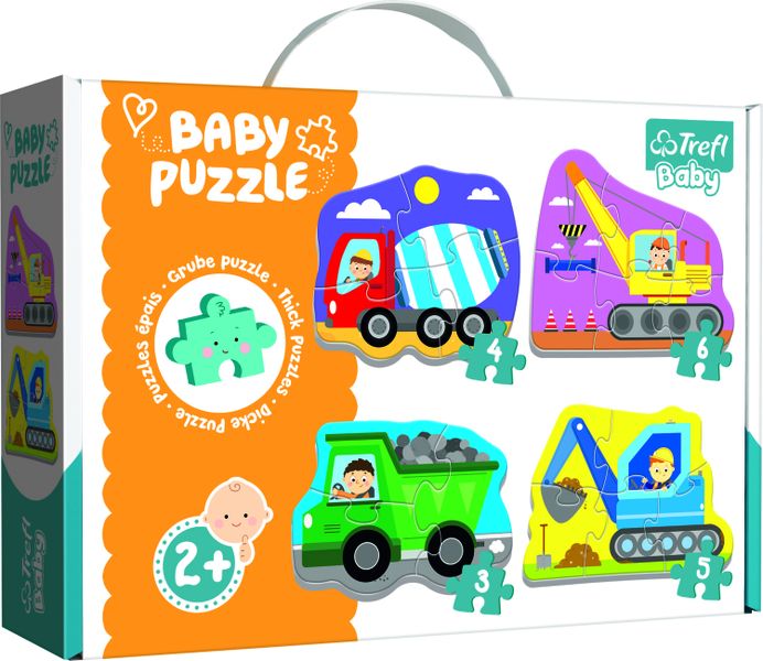 Trefl 4 in 1 Vehicles The Construction Site (3piece+4piece+5piece+6piece)