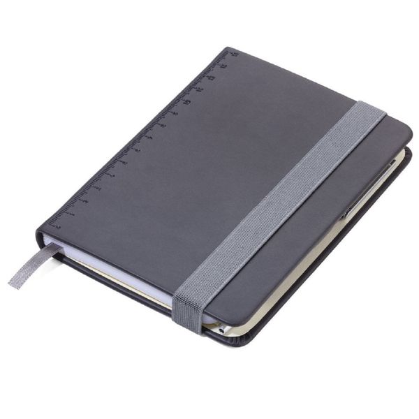 TROIKA Notepad A6 with Slim Multitasking Ballpoint Pen - Black