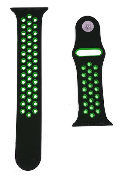 Replacement Strap For Apple Watch 38mm - Black &amp; Green
