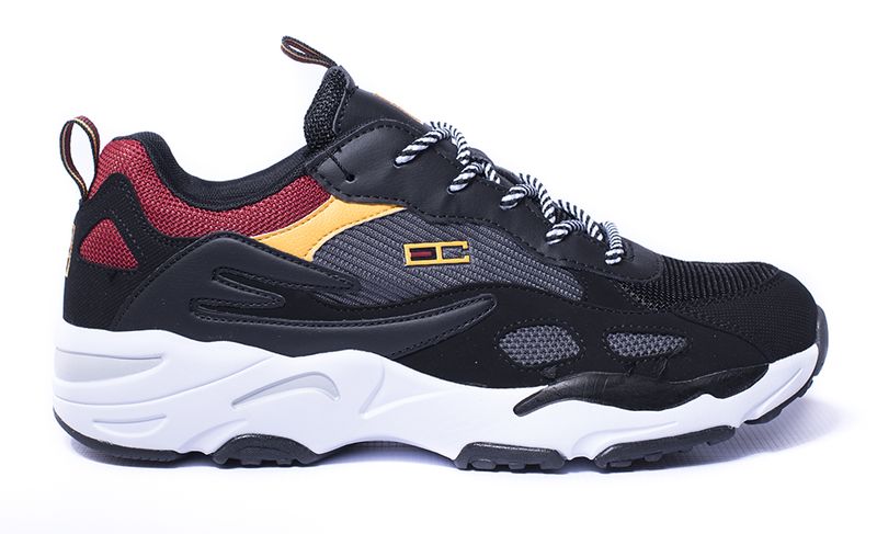 Enrico Coveri - Men's Electri Sneakers - Grey/Black/Blue/Red