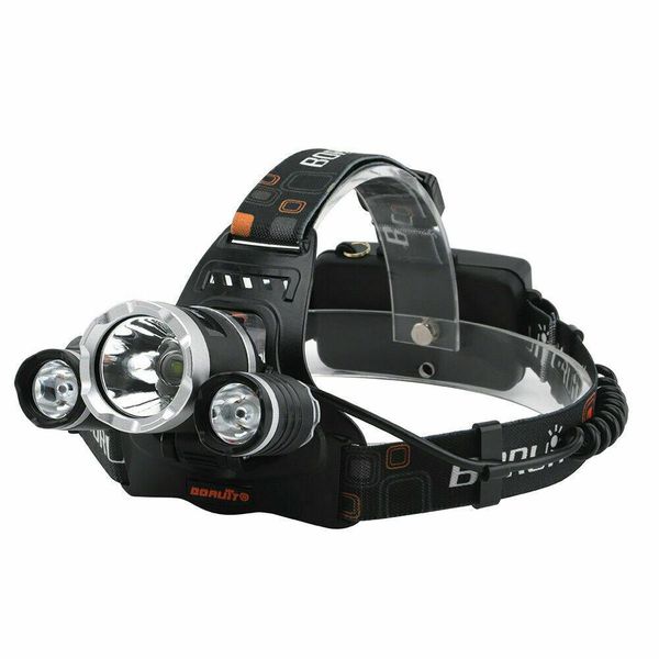 Boss Light 3800 Lumens - 3 CREE LED Headlamp With 2 x 18650 Batteries.