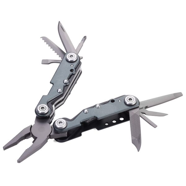 TROIKA Mini Tool Keyring with 10 functions MULTI-TOOL MINI - Grey