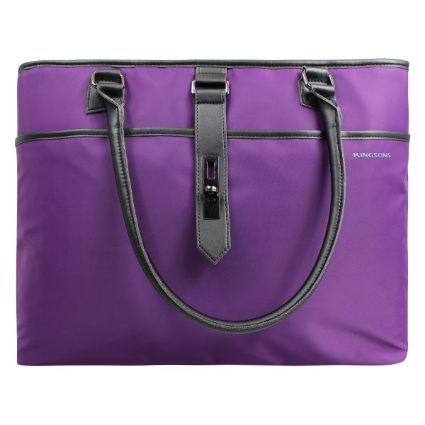 Kingsons Bella Series 15.6" Laptop Shoulder Bag - Purple