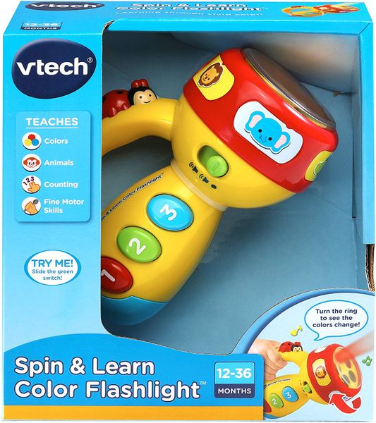 VTech Spin and Learn Color Flashlight, Yellow