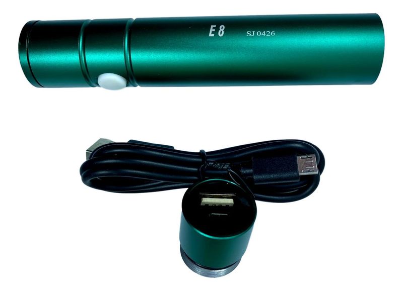 Powertac E8 Green, 340 Lumen, 182m Throw, Rechargeable