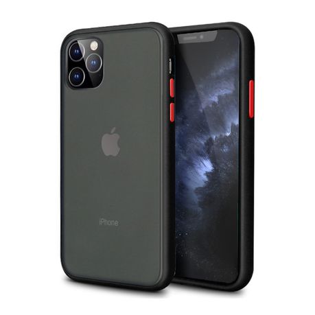 Iphone 11 Pro Max Slim Fit Shockproof Red Accent Case Black Buy Online In South Africa Takealot Com