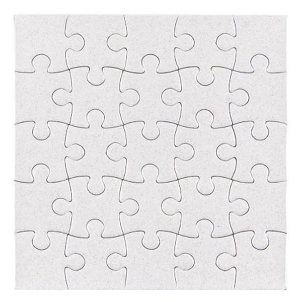 Blank Sublimation Puzzles - Square 24 Piece (6 pack)