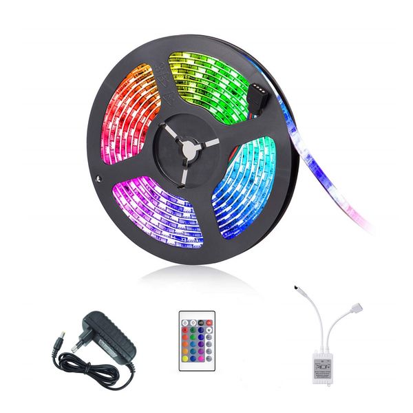 3528 RGB Waterproof Strip Light Indoor &amp; Outdoor With Remote