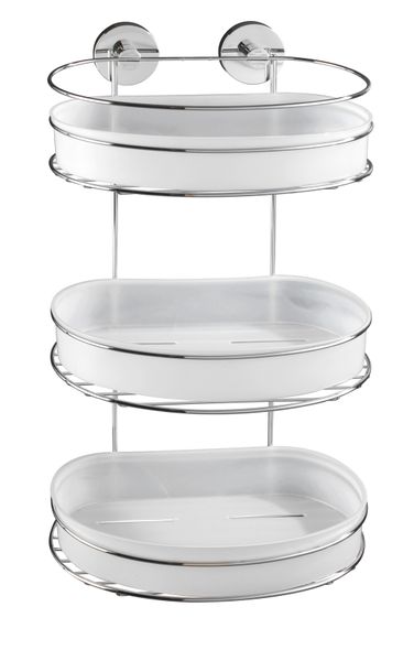 WENKO - Vacuum-Loc® 3-Tier Wall Rack Milazzo - No Drilling Required