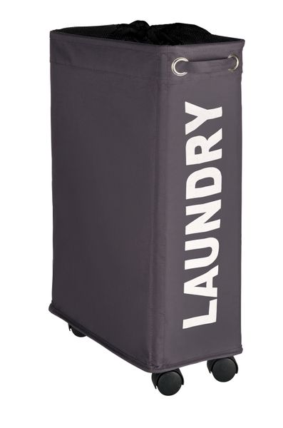 WENKO - Corno Laundry Basket - Grey 43L