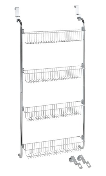 WENKO - Door-Mounted Rack with 4 Compartments