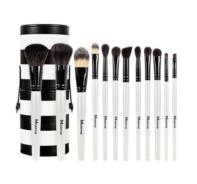 Morphe Black and White 12 piece Travel Set