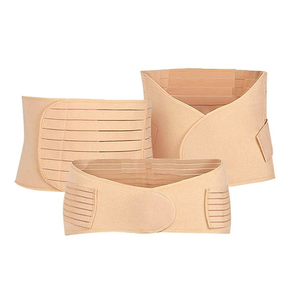 3-in-1 Postpartum Recovery Belly/Waist/Pelvis Belt (Size:XL) - Apricot