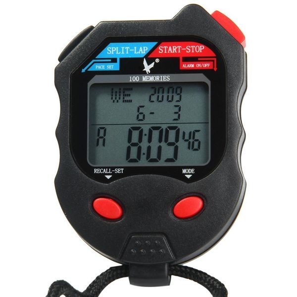 Decimal Minute Engineering Stopwatch with 100 Memory Recall