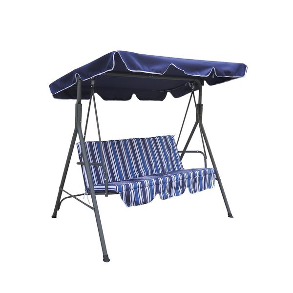 Seagull Chill-Out Garden Swing Blue Stripe Design