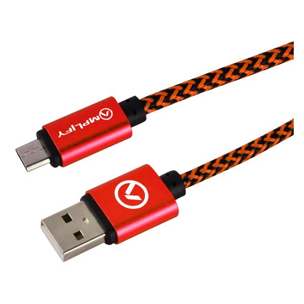 Amplify Pro Linked Series 2M Micro USB Cable Black/Red
